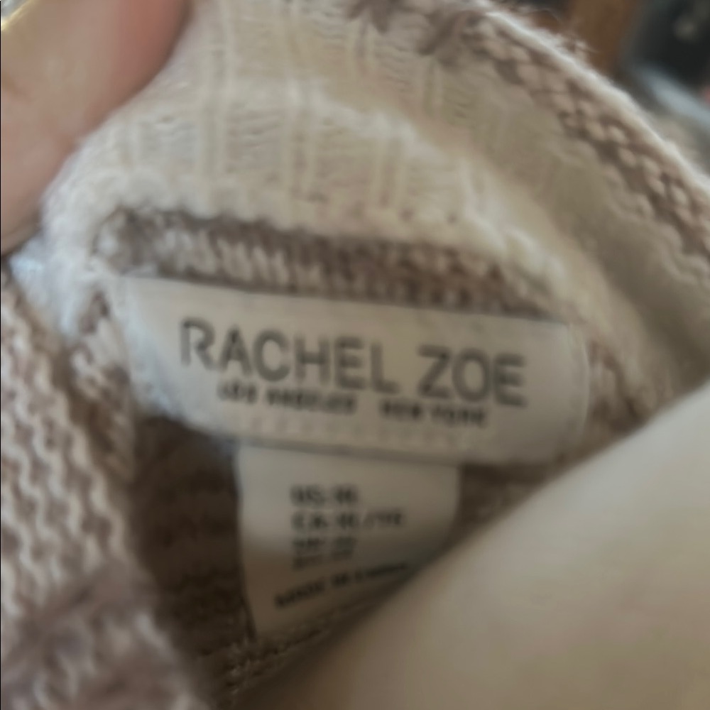 Plaid Knit Sweater in Brown and Cream - Picture 5 of 5